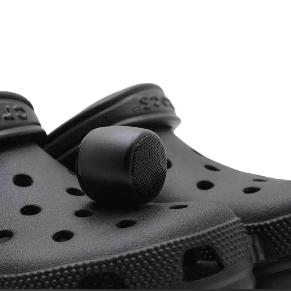Mini Bluetooth Speaker Croc Charms Wireless (Black)